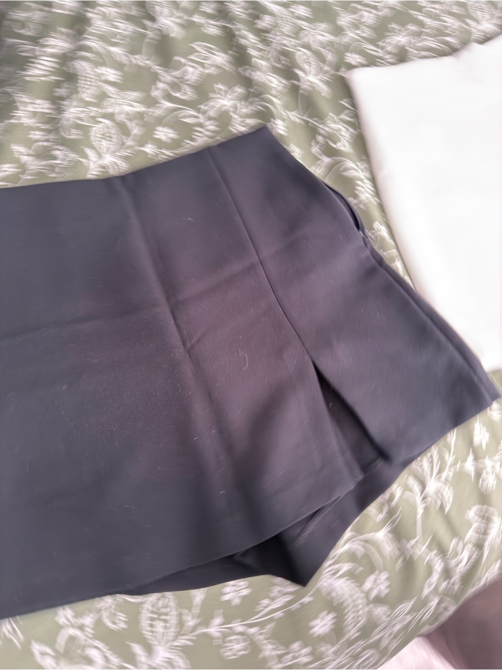Zara Black Pleated Skort